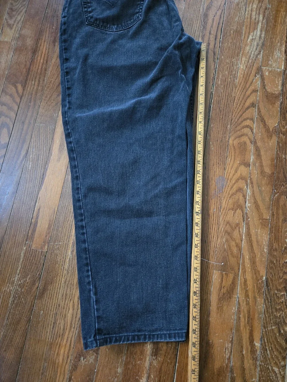 Levi's 545 Jeans Loose Fit Mens Size 40x30 (Actual 40x28) Faded Black Denim
